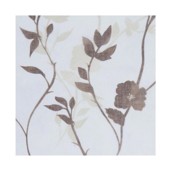 NEW Chanasya Premium 2-Panel Floral Textured Sheer Curtain Panels 52in x 84in - Picture 3 of 3